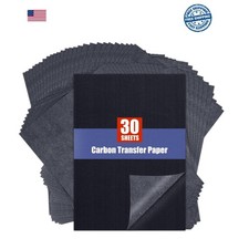 Carbon Paper for Tracing Transfer-Paper Pad, 30 Pcs Black Graphite Copy Paper fo
