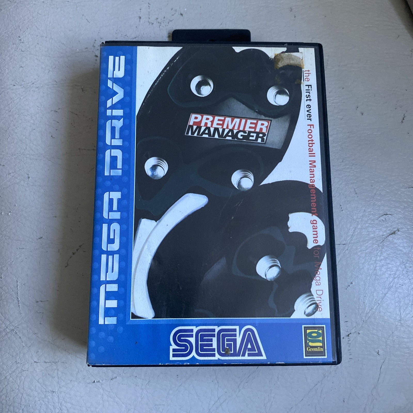 PREMIER MANAGER - CARTUCHO DE JUEGO SEGA MEGADRIVE 16 BITS ESTUCHE ORIGINAL INC MANUAL