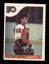 1985-86 O-PEE-CHEE #24 PETER ZEZEL ROOKIE RC PHILADELPHIA FLYERS