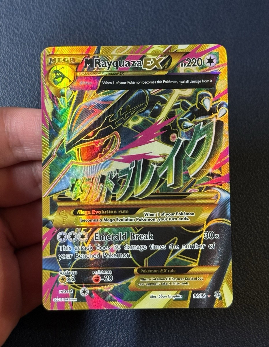 2015 Pokemon Shiny Mega Rayquaza EX Full Art 98/98 XY Ancient Origins NM | eBay 2015 Pokemon Shiny Mega Rayquaza EX Full Art 98/98 XY Ancient Origins NM | eBay