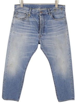 R13 Damen Jeans W36 Blau Used-Look Straight Cropped 26 in