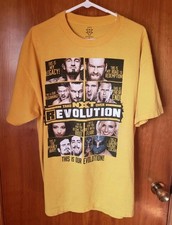 2015 WWE NXT TAKEOVER REVOLUTION SHIRT Mens X-Large Yellow Finn Balor Sami Zayn
