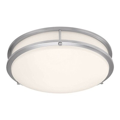 Access Lighting Solero II 12'' Flush Mount Brushed Steel - 20500LEDD-BS-ACR