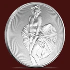 1 oz Marilyn Monroe Silver Round (New w/CoA)