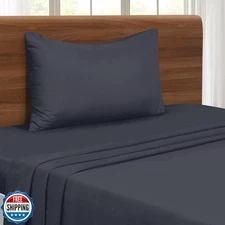MALLONI HOME Twin XL Sheet Set - Double Brushed Microfiber Twin XL Bedding Se
