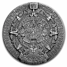 South Korea 2 oz Silver Aztec Sun Stone Stackable