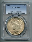 1935 Peace Silver Dollar PCGS MS 62