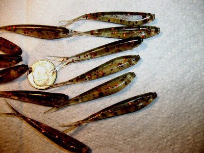 70-2 1/4''-Crappie-panfish minnows-jigs-grubs-bait-lures-split tails-scent-flukes