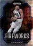 Luka Doncic 2022-23 Panini Prizm Fireworks #24 Dallas Mavericks
