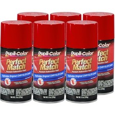 Duplicolor Bcc0419 6-pack Perfect Match Aerosol Paint Chrysler Pr4 Flame Red