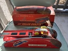 Vintage 1940 Wolverine Jet Roller Coaster Windup Tin Toy With Box