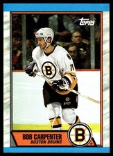 1989-90 Topps #167 Bob Carpenter Boston Bruins Hockey Card