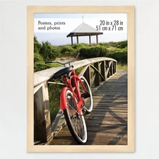 MCS Museum 20x28 Natural Woodgrain Poster Frame, Vertical & Horizontal Wall Moun