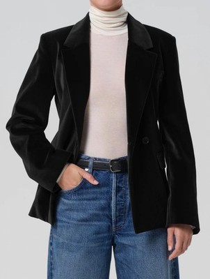 Citizens Of Humanity Mattheau Velvet Blazer Black