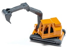 SIKU 1611 Truck with Low Loader Trailer and Excavator Yellow Diecast Model