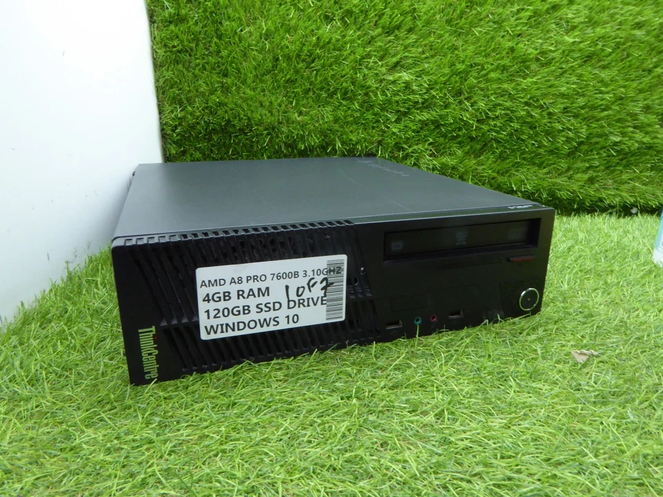 Lenovo Thinkcentre M79 AMD A8 7600B 4GB 120GB SSD FAST Windows 10 SFF CHEAP PC - Image 2 of 3