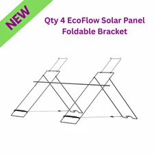 QTY 4 EcoFlow Solar Panel Stands Foldable Adjustable Support Bracket Mount