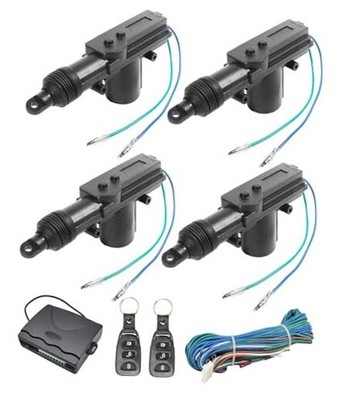  4PCS Power Door Lock Kit,Car Accessories Universal Car Door Lock Remote Lock 