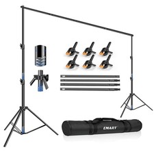 EMART 12x10Ft Heavy Duty Backdrop Stand, Adjustable Banner Stand for Photo ...