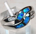 Heat Treated Australian Opal Inlay 925 Sterling Silver Ring Jewelry Sz 6 BP1