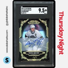 2020 UPPER DECK STATURE #76 WAYNE GRETZKY AUTO BLACK 1/1 SGC 9.5