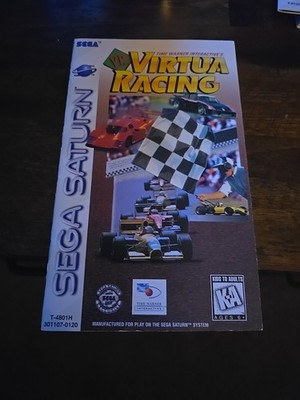 Virtual Racing Sega Saturn Instruction Book Only