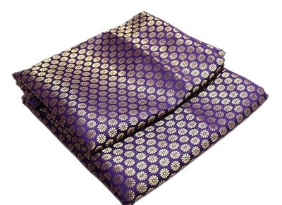 Brocade Art Silk Fabric By The Yard Indian Dress Brocade Floral Pattern Fabric