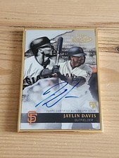Topps 2020 Gold Label Framed On Card Auto Rookie Jaylin Davis #GLA-JDA Giants . rookie card picture