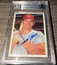 1985 Topps Renata Galasso Pete Rose #105 Signed Auto BAS BGS Authentic Reds