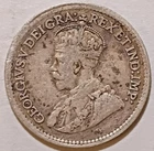 Canada - 1920 Silver 5 Cents George V with DEI GRATIA