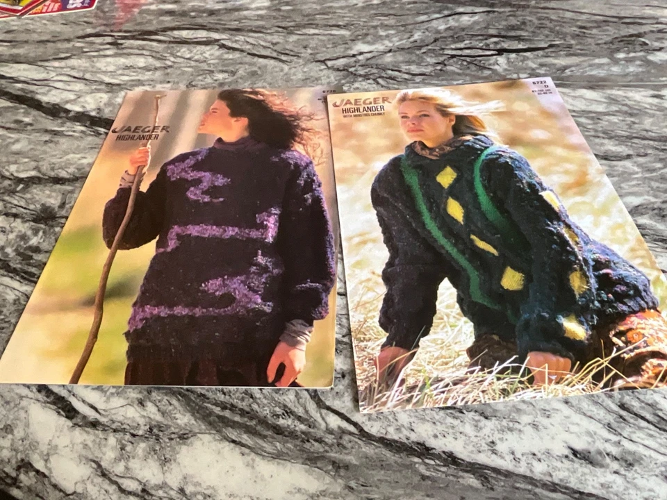 10 NEW JAEGER HANDKNITTING PATTERNS - SWEATERS - JACKETS -  SLIPOVER -SKIRT SUIT - Image 2 of 4