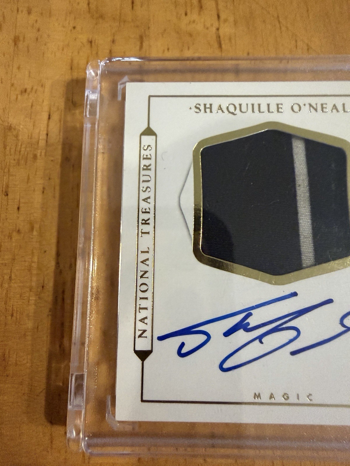 2015 National Treasures Shaquille O'Neal #/25 Game Used PATCH On Card AUTO view 13