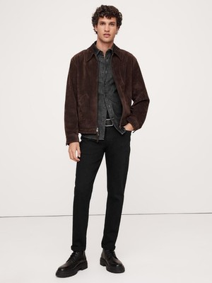 Banana Republic Men's Slim Luxe Traveler Jean - T Black - $120 - 36x32 - NEW w/T