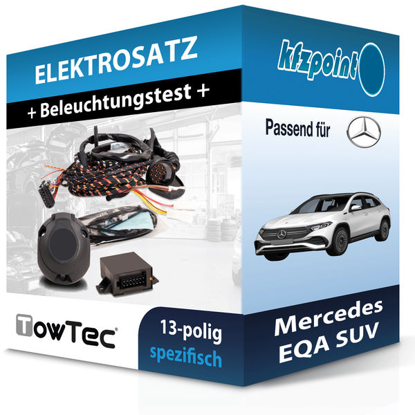für Mercedes EQA SUV 02.2021-Jetzt Towtec E-Satz 13Polig Fahrzeugspezifisch NEU-image
