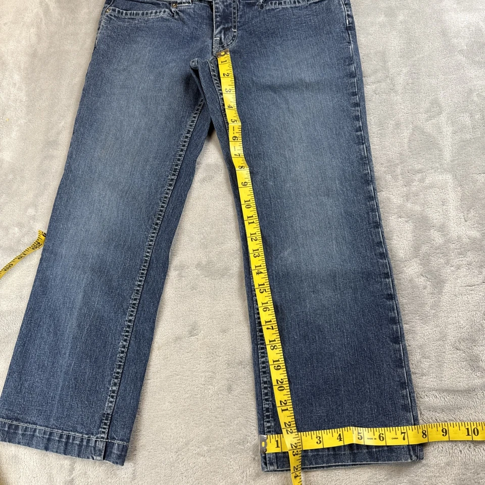 Jeans Sergio Valente para mujer 27 vintage años 90 hasta el tobillo tiro bajo azul denim Foto 3 de 4