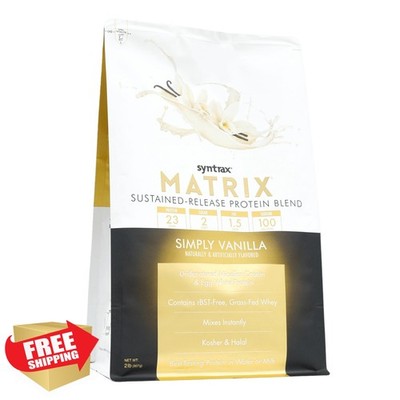 Syntrax Matrix Protein Powder Simply Vanilla 2lb Sustained Release