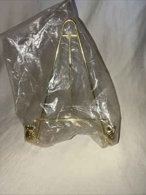 Vintage Andrea by Sadek Plate Easel Brass Pineapple Stand Art Book Display NEW