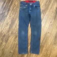 Levi's Boys Size 12 Jeans Dark Wash Straight Classic School-ready Adjustable