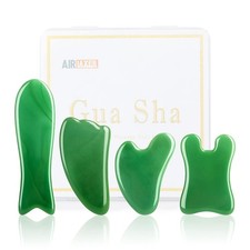 Gua Sha Massage Facial Tool Set,Guasha Massager Kit for Face and Body,Scrapin...