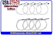 4PCS 24V 50W Upgraded Cartridge Heater Tube / 4PCS Temp Sensor 100K ohm NTC 3950