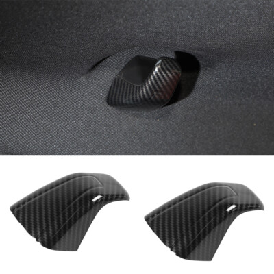 Rear Hook Cover Bezel Hanger Trim Decor for Dodge Challenger 2015+ Carbon Fiber