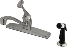 Kingston Brass KB0572 Columbia Single Lever Handle Kitchen Faucet with Side