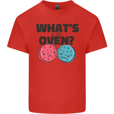 What's in the Oven Gender Reveal Neu Baby Schwangerschaft Herren Baumwolle T-Shirt Tee Top