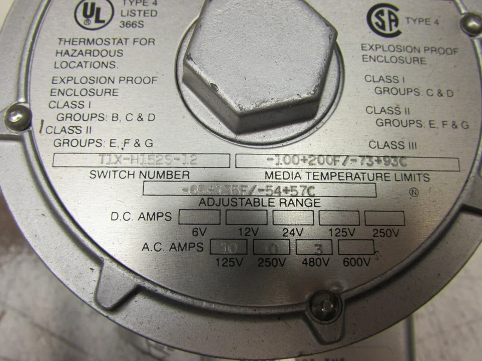 БАРКСДЕЙЛ T1X-H152S-12 ПЕРЕКЛЮЧАТЕЛЬ ТЕМПЕРАТУРЫ ВЗРЫВОЗАЩИЩЕННЫЙ НОВЫЙ В КОРОБКЕ СДЕЛАТЬ ПРЕДЛОЖЕНИЕ - Изображение 3 из 4