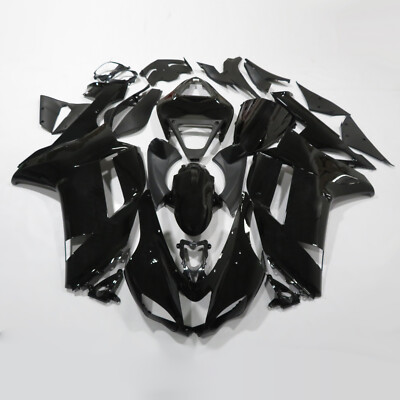Black Fairing Kit Fits For Kawasaki Ninja ZX6R ZX-6R 2007 2008 ABS