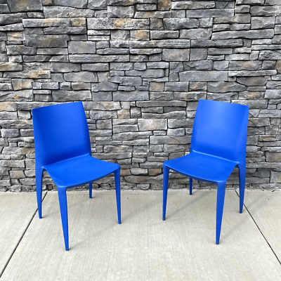 2 Heller Mario Bellini Chairs 1998 USA Italy Design Blue | eBay