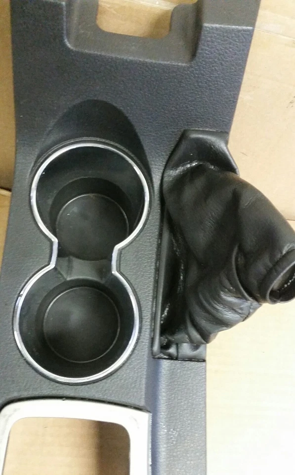 Lincoln Zephyr MKZ 2006-2009 consola cambio portavasos bisel negro plata Foto 3 de 4