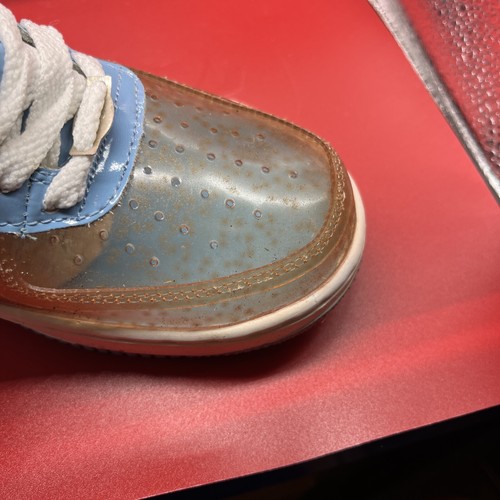 NWD:NIKE AIR FORCE 1 PREMIUM CLEAR/ HRBR BLUE 313641-941 7 - Picture 3 of 19