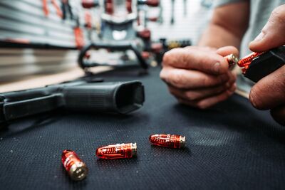 Tipton 9mm Luger Snap Caps 5 Pack Clear Red Reusable Dry Fire