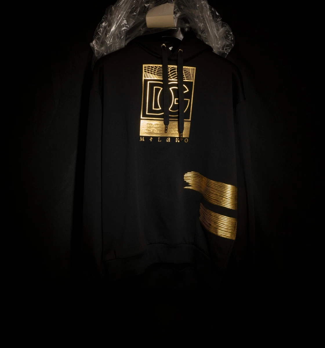 New Very Limited NFT Edition Dolce Gabbana Hoodie Gold and Black